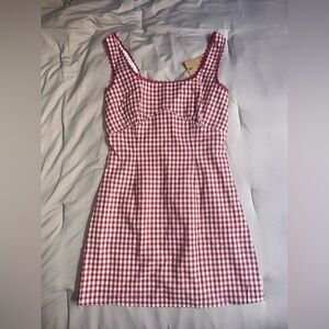 RIHOAS Crimson and Ivory Dress